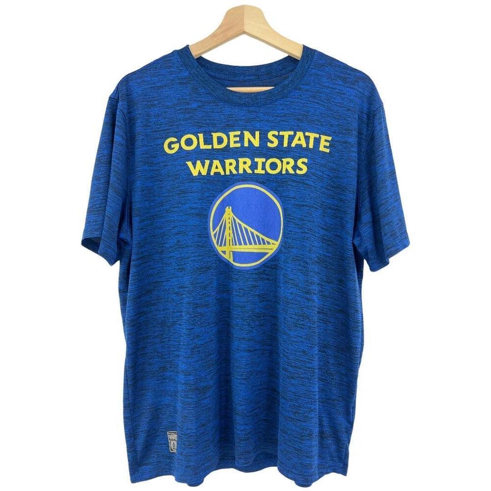 Nba Golden State Warriors Blue Heathered Training Tee Shirt Gsw
